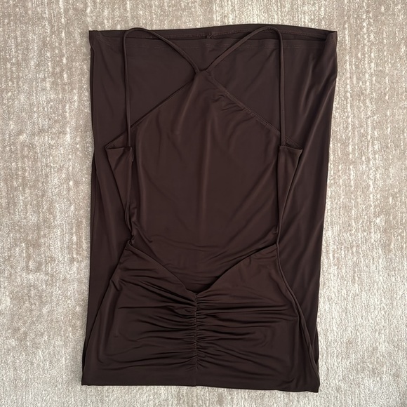 Lovers + Friends Elizebeth Midi Dress in Espresso Brown - Picture 4 of 7